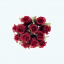 2.5" Diameter Poly Roses 12X12 | Burgundy